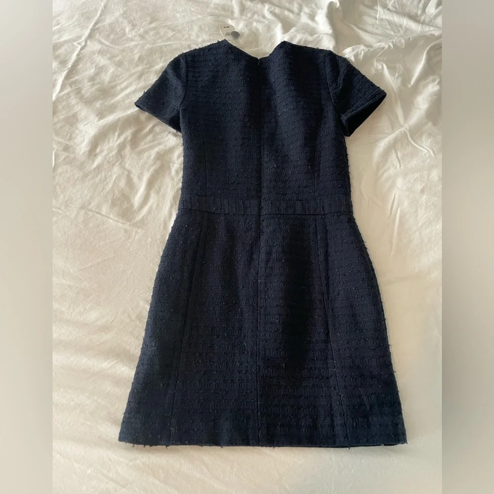 NWT Brooks Brothers girls size 16 navy tweed dress - Picture 2 of 4
